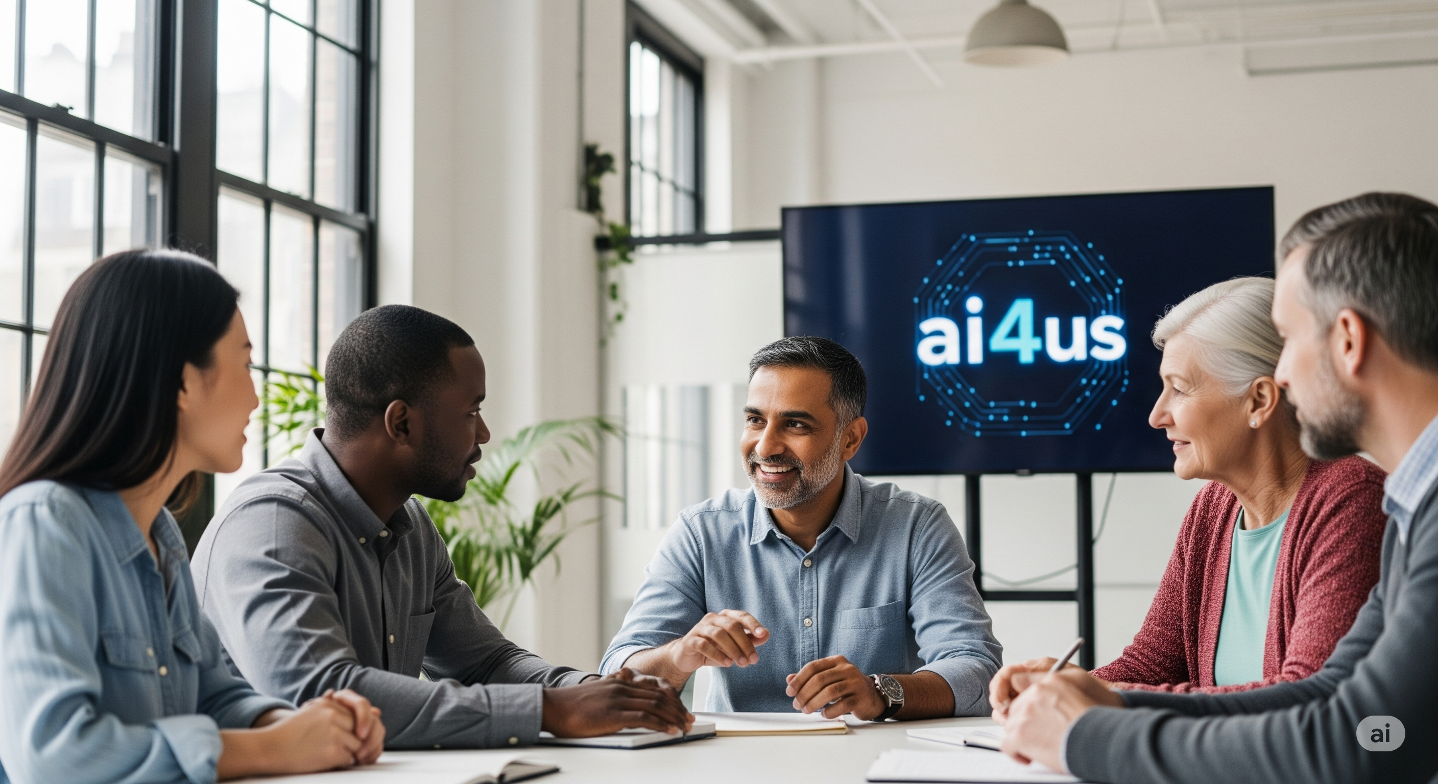 Imagem representando uma mentoria sobre IA